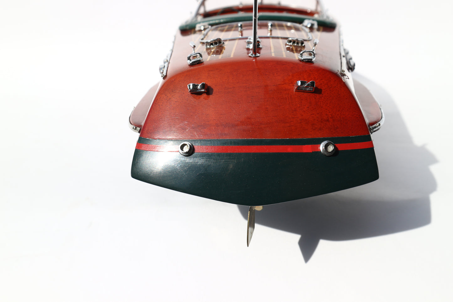 Handcrafted Wooden Model – Riva Ariston (Dark Blue Hull)