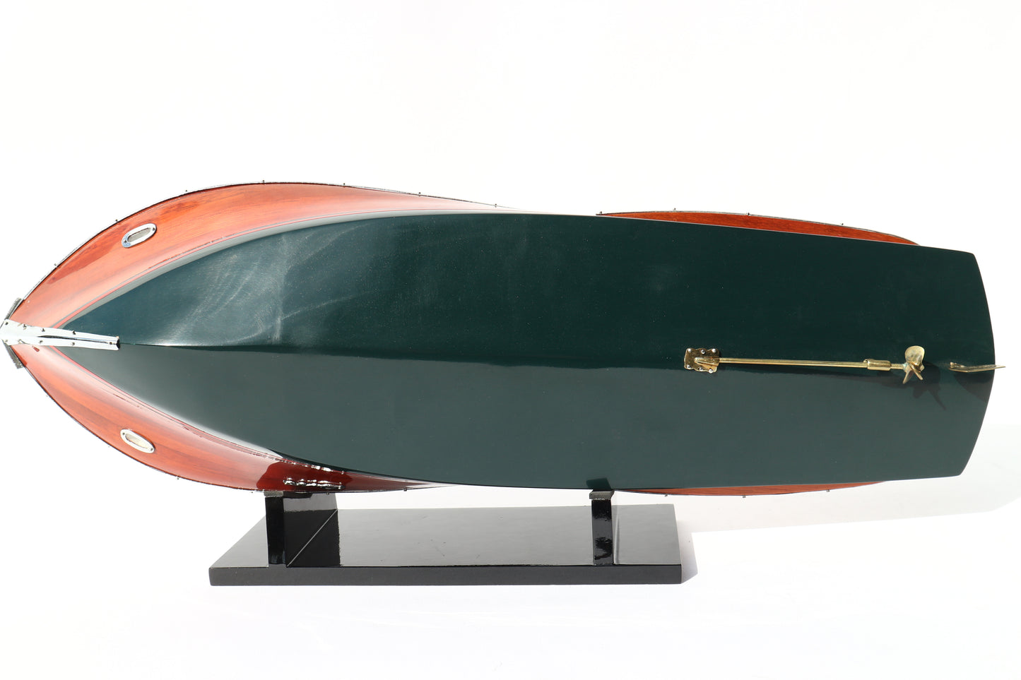 Handcrafted Wooden Model – Riva Ariston (Dark Blue Hull)