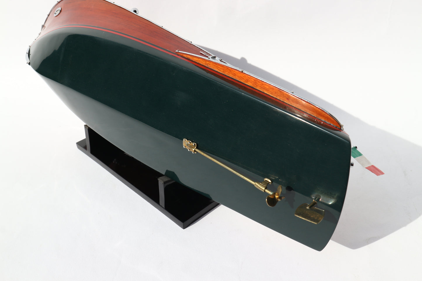 Handcrafted Wooden Model – Riva Ariston (Dark Blue Hull)