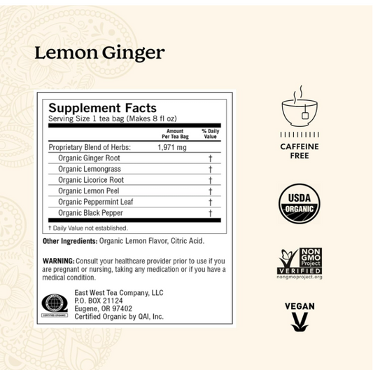 Instant Ginger Tea – Lemon Flavor
