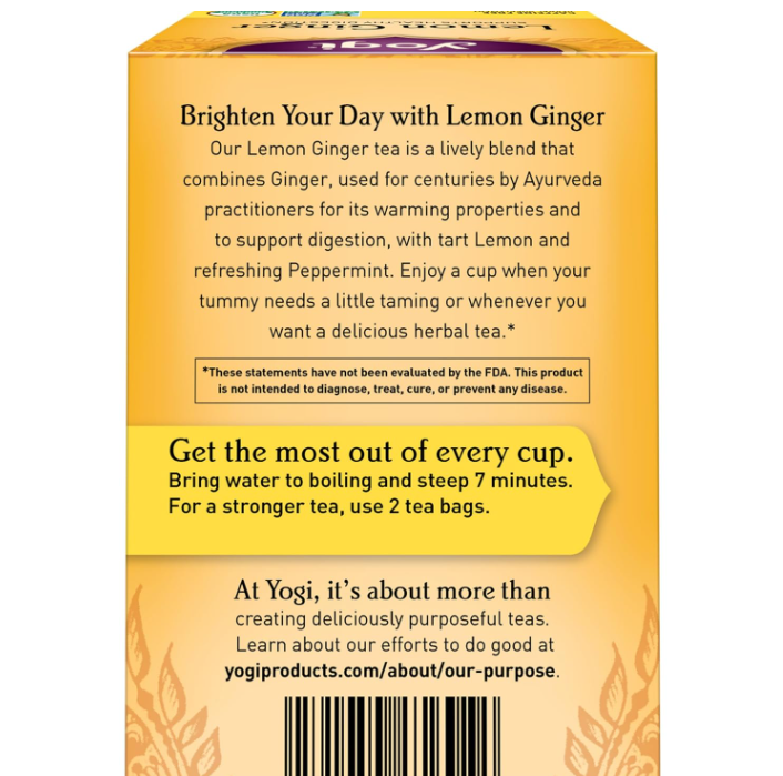 Instant Ginger Tea – Lemon Flavor