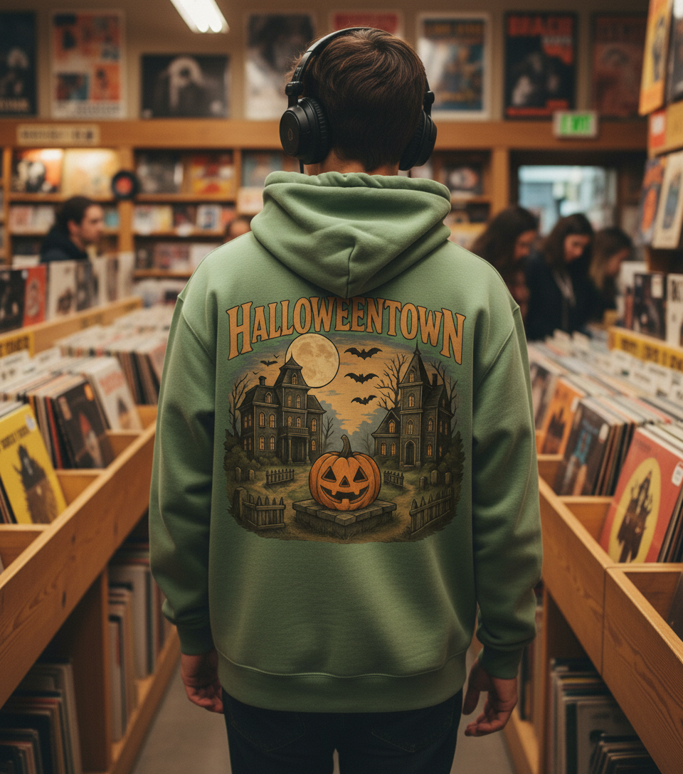 Cute Halloweentown Shirt – Pumpkin Moon & Haunted House Design | Fall Halloween Tee