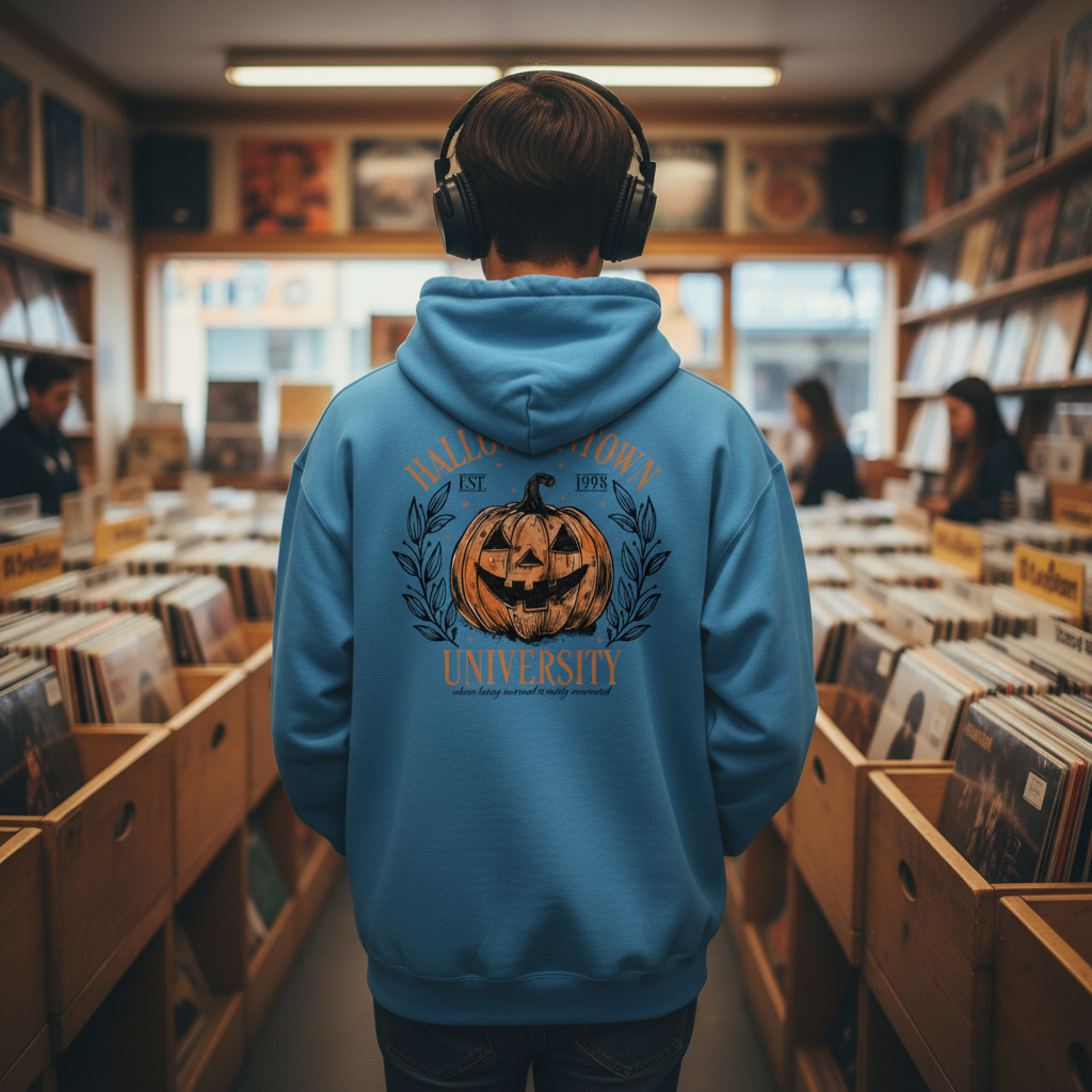 Halloweentown University Shirt – Vintage Pumpkin Jack-O’-Lantern Tee, Retro Halloween 1998 T-Shirt, Cute Fall Spooky Season Top