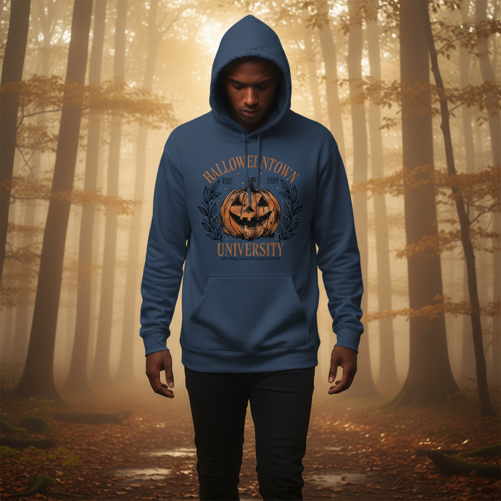 Halloweentown University Shirt – Vintage Pumpkin Jack-O’-Lantern Tee, Retro Halloween 1998 T-Shirt, Cute Fall Spooky Season Top