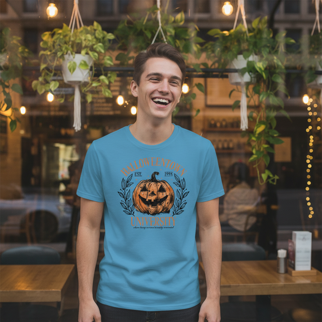 Halloweentown University Shirt – Vintage Pumpkin Jack-O’-Lantern Tee, Retro Halloween 1998 T-Shirt, Cute Fall Spooky Season Top
