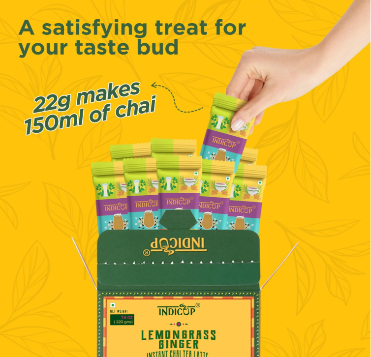 Instant Ginger Tea – Lemongrass Flavor