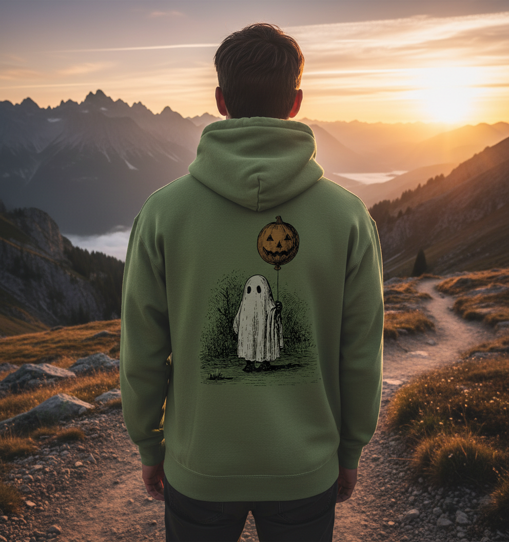 Retro Halloween Ghost Shirt – Pumpkin Moon Vintage Tee, Spooky Cute Fall Top